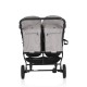 Baby Twin Stroller TwinGo Silver