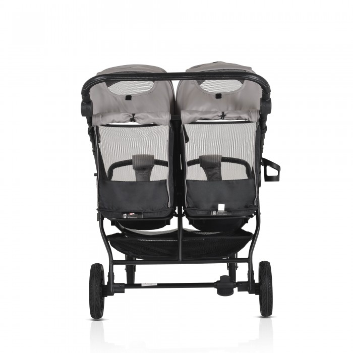 Baby Twin Stroller TwinGo Silver