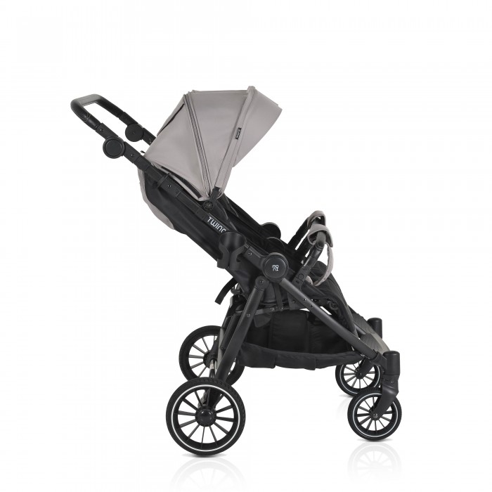 Baby Twin Stroller TwinGo Silver