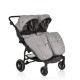 Baby Twin Stroller TwinGo Silver