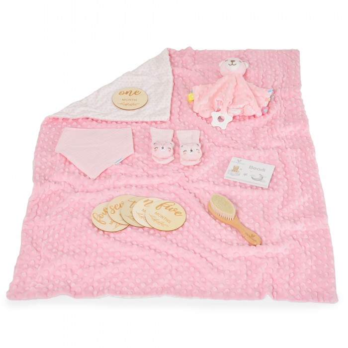 Σετ Δώρου Για Νεογέννητο 6Τεμ Bearli Pink