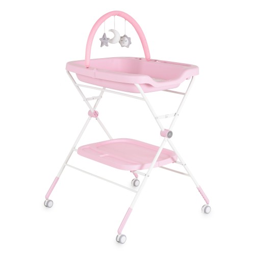 Multifunctional Changing Table Stand Croco Pink