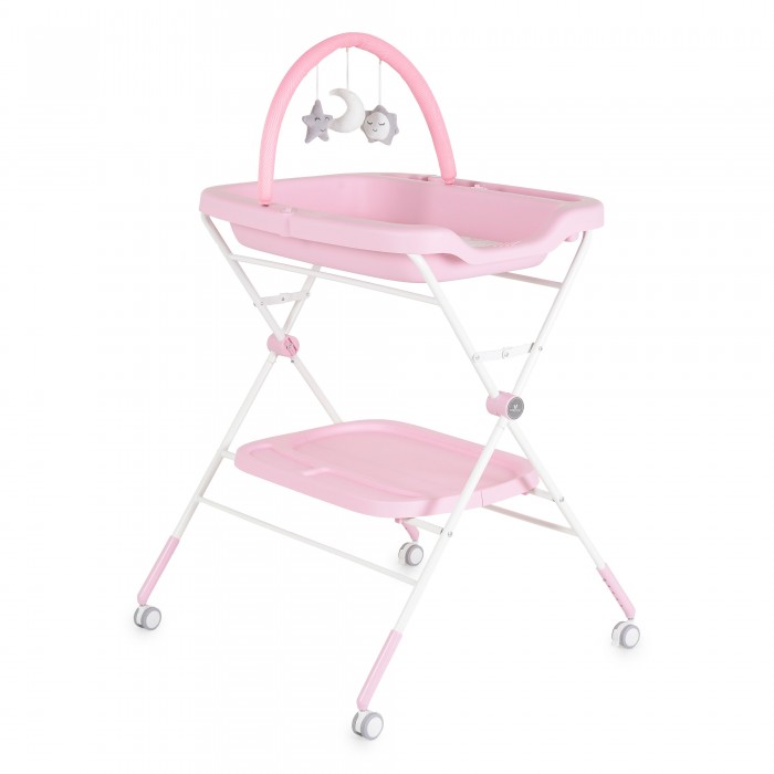 Multifunctional Changing Table Stand Croco Pink