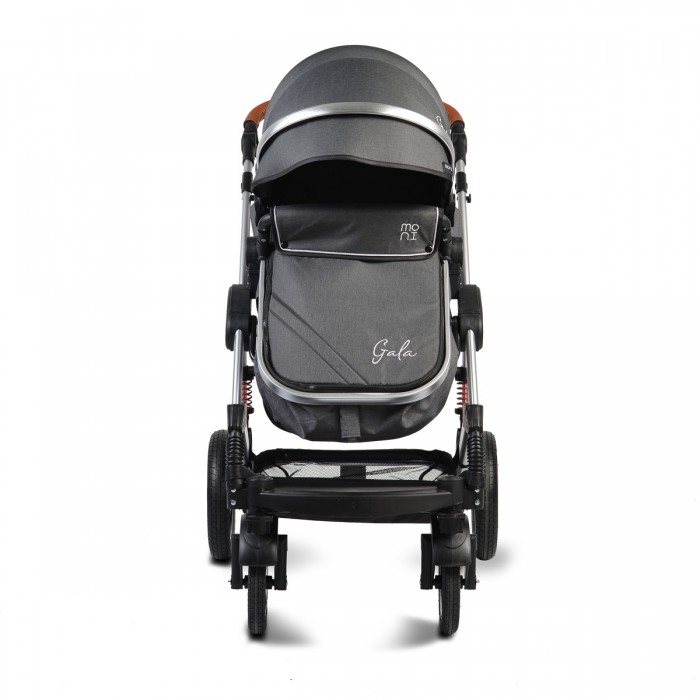 Baby Stroller Gala Black Leather