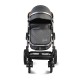Baby Stroller Gala Black Leather