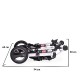 Baby Stroller Gala Black Leather