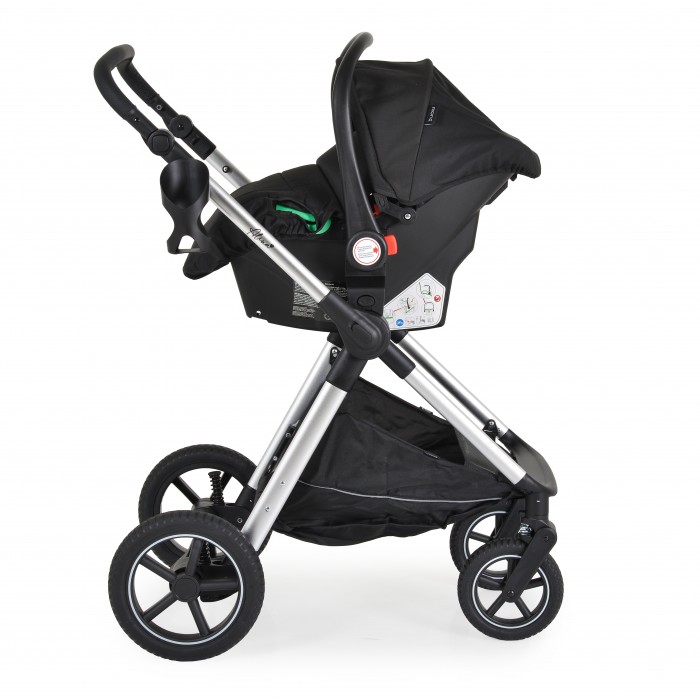 Πολυκαρότσι Alina 2 in 1 Με Κάθισμα Αυτοκινήτου Black Onyx