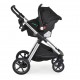 Πολυκαρότσι Alina 2 in 1 Με Κάθισμα Αυτοκινήτου Black Onyx