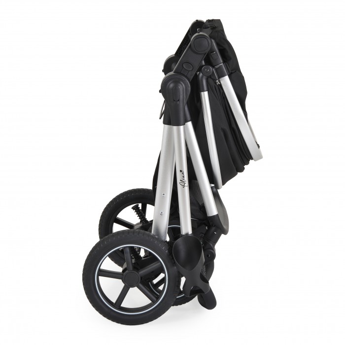 Πολυκαρότσι Alina 2 in 1 Με Κάθισμα Αυτοκινήτου Black Onyx