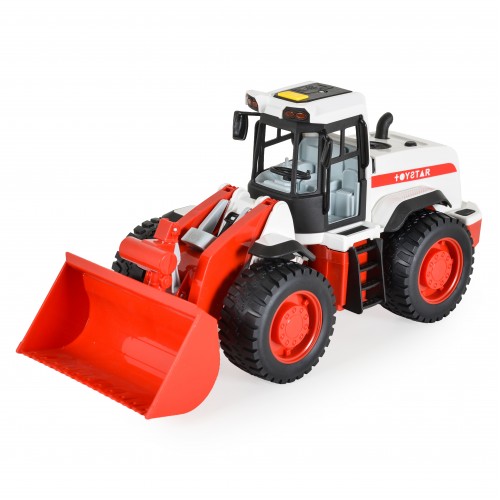 Bulldozer With Light And Sound Red 666-62p