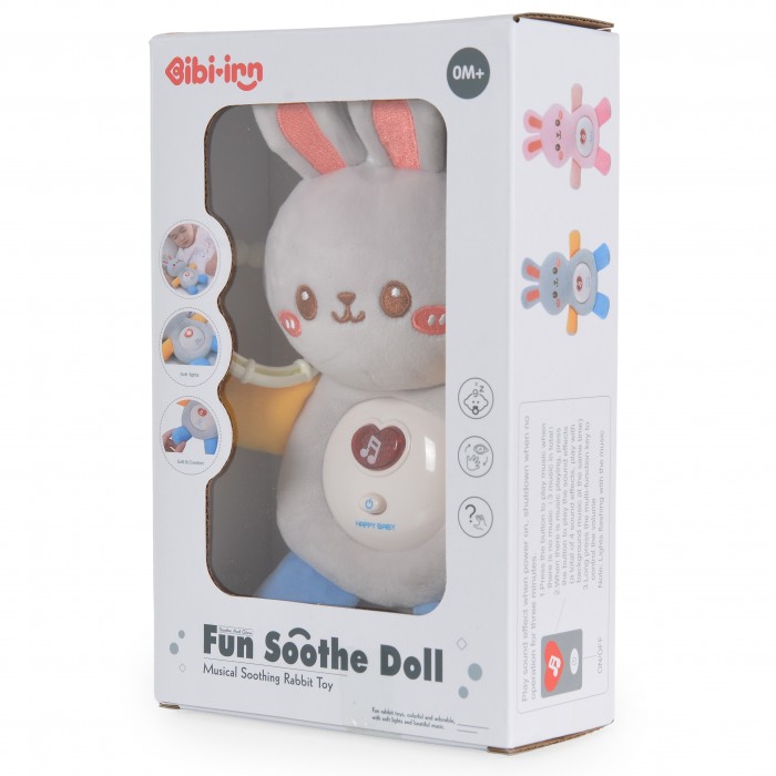 Κρεμαστό Παιχνίδι Με Μουσική & Φωτάκι Plush Bunny With Melodies 6028