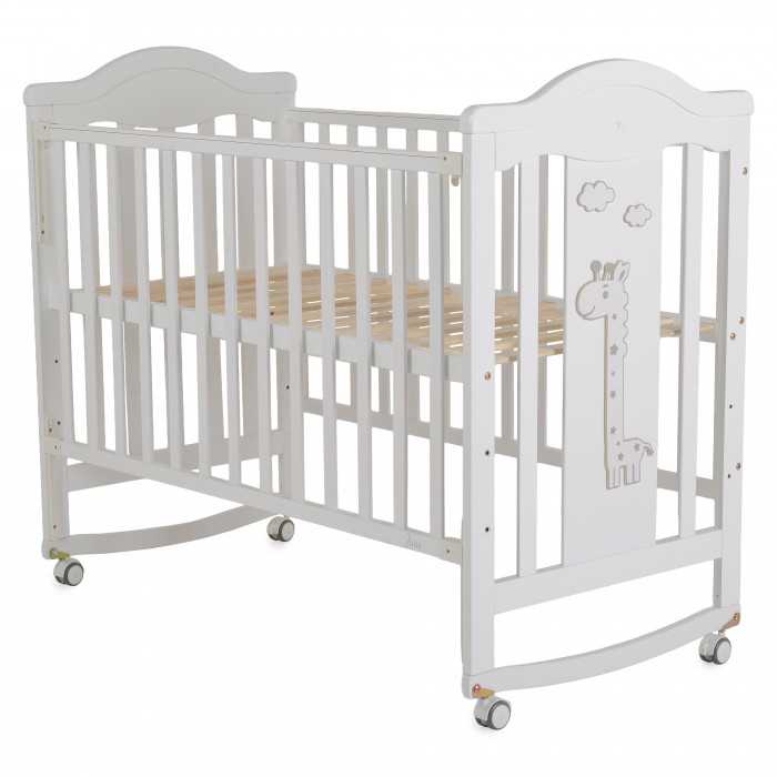 Wooden Baby Cot Juno White