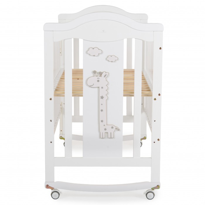 Wooden Baby Cot Juno White