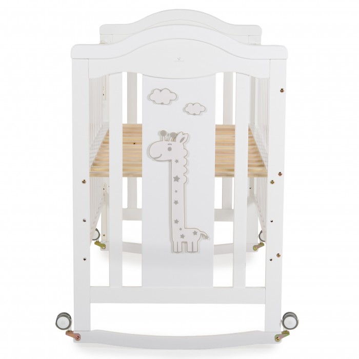 Wooden Baby Cot Juno White