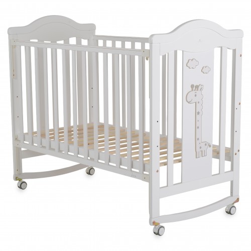 Wooden Baby Cot Juno White