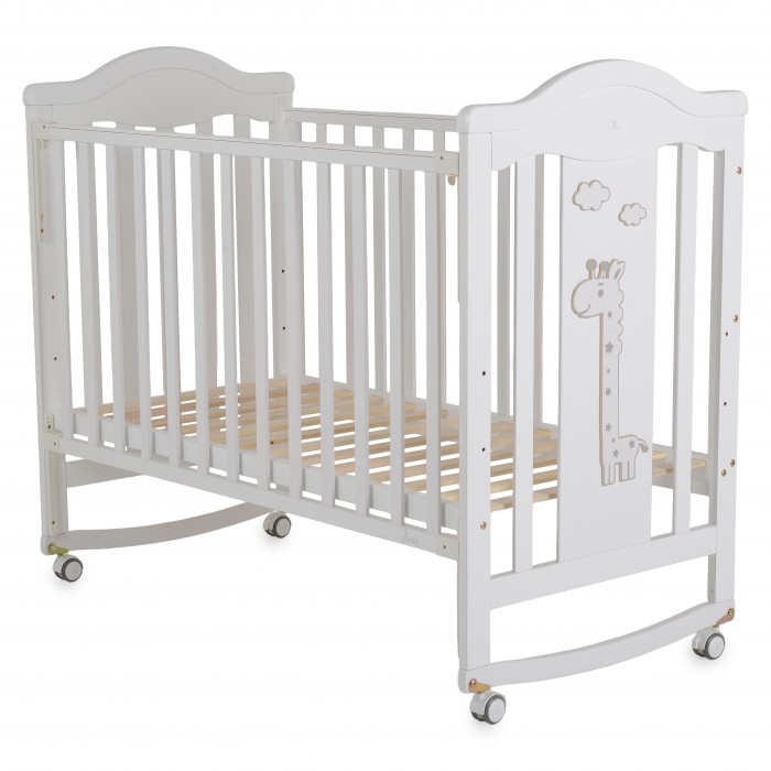 Wooden Baby Cot Juno White