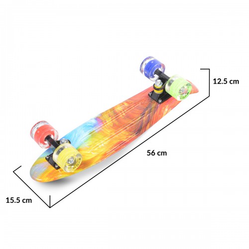 Skateboard 22” Comics Led