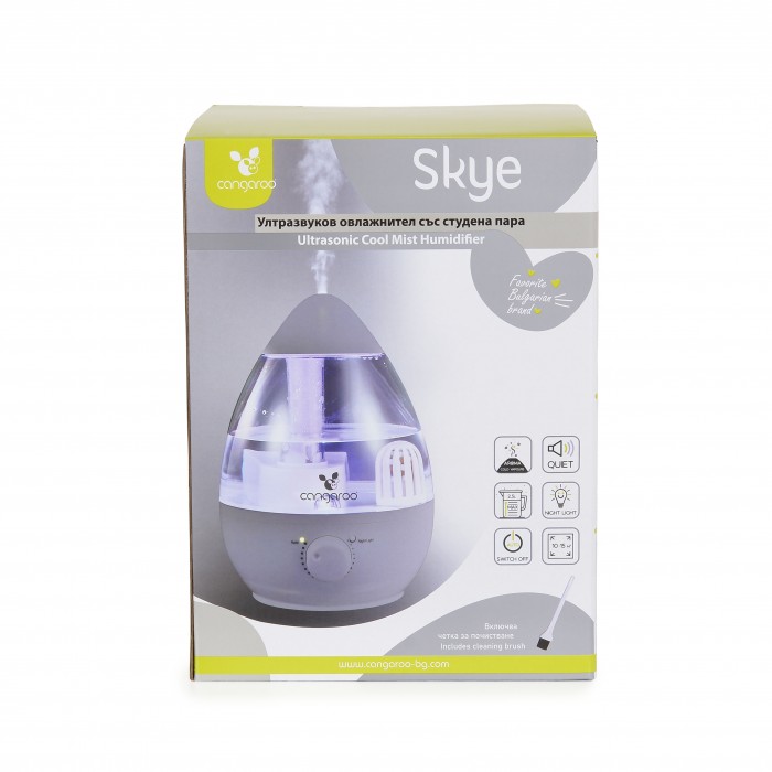 Υγραντήρας Υπερήχων Ultrasonic Cool Mist Humidifier Skye Grey