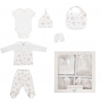 Newborn set 6 pieces Milky Way Beige Ecru