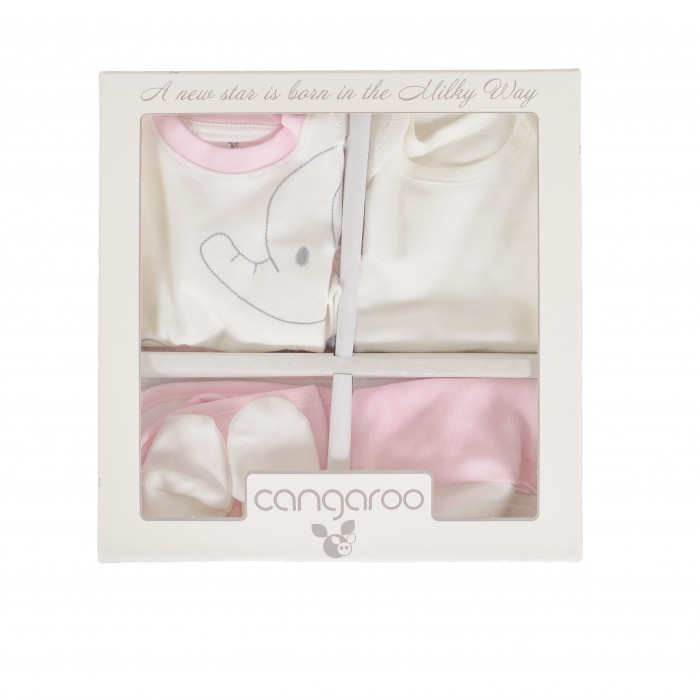 Set For Newborn 6pcs Milky Way Pink