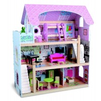 Ξύλινο Κουκλόσπιτο Wooden Doll House Mila