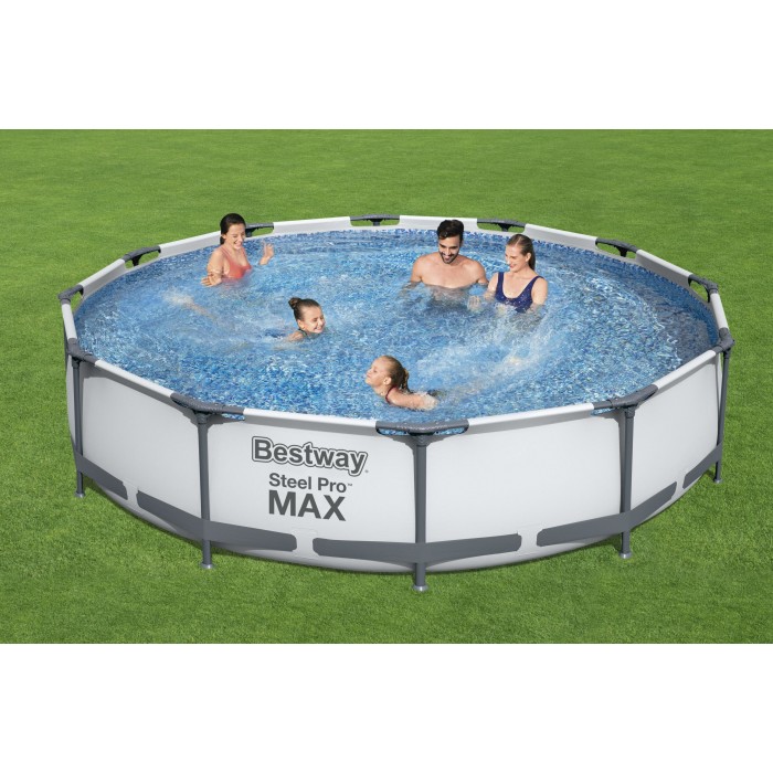 Pool With Metal Frame & Bestway Steel Pro Max Filter Pump