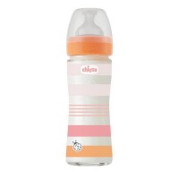 GIRL Well Being Glass Baby Bottle 240ML 0M+