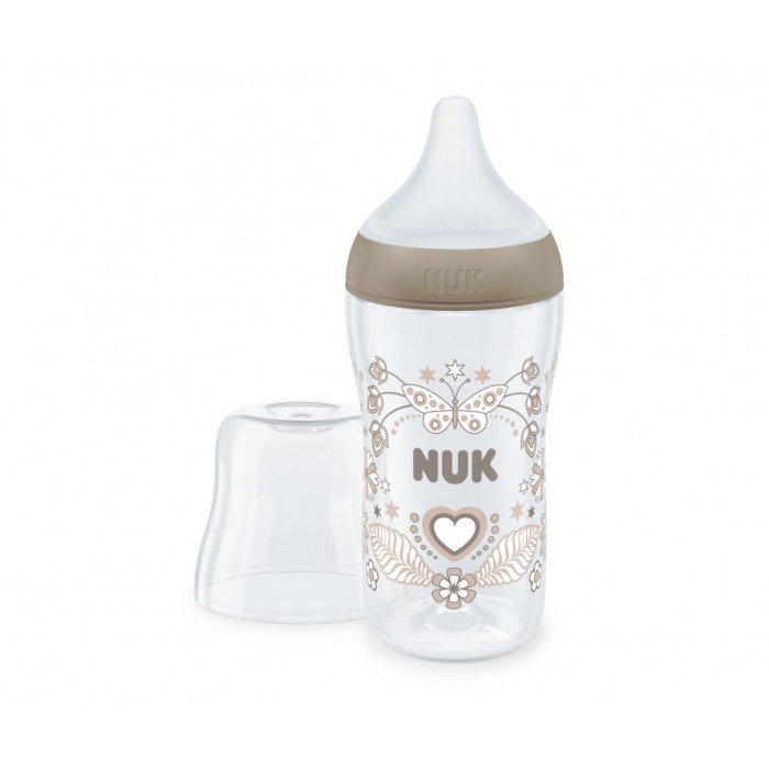 Μπιμπερό Πλαστικό 260ml 3+M Perfect Match Σιλικόνη Temperature Control M Heart