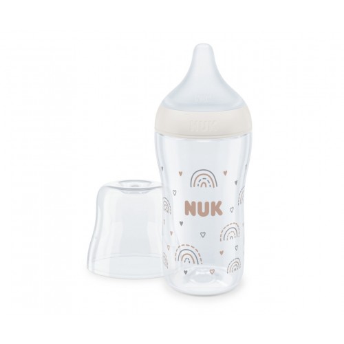 Μπιμπερό Πλαστικό 260ml 3+M Perfect Match Σιλικόνη Temperature Control Rainbow M