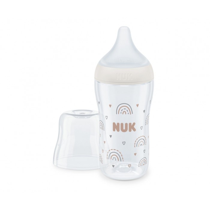 Μπιμπερό Πλαστικό 260ml 3+M Perfect Match Σιλικόνη Temperature Control Rainbow M