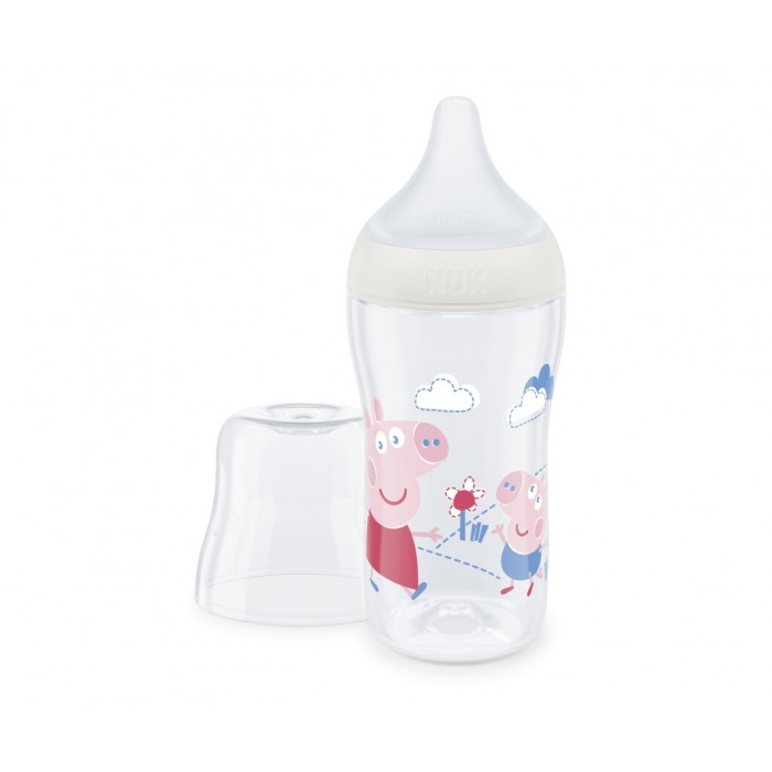 Μπιμπερό Πλαστικό 260ml 3+M Perfect Match Σιλικόνη Temperature Control Peppa Pig M