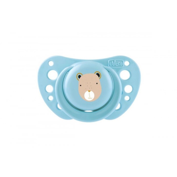 PhysioForma AIR Silicone Pacifier BEIGE-BLUE 0-6M+ (2pcs)