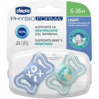 Πιπίλα Physio Light Σιέλ 6-16Μ 2Τεμ