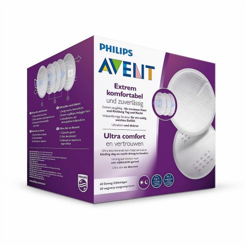 Επιθέματα Στήθους Μιας Χρήσης Ultra Comfort 60 Τεμ Philips Avent