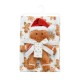 Christmas Plush Set 2 Pieces Gingerbread & Blanket White-Beige