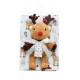 Christmas Plush Set 2 Pcs Reindeer & Blanket White