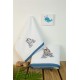 Towel Set 2 Pcs Airplane White