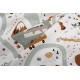 Σετ Σεντόνια Εμπριμέ 3 Τεμ Bebe Countryside White-Mint