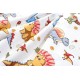 3 Piece Sheet Set Bebe Dinosaur White-Blue