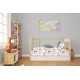 3 Piece Sheet Set Bebe Dinosaur White-Blue