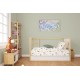 Σετ Σεντόνια Εμπριμέ 3 Τεμ Bebe Cloudy Bear White-Olive