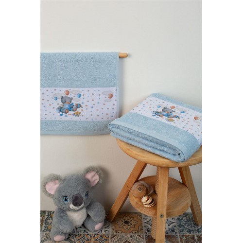 Towel Set 2 Pcs Studying Bear Ciel
