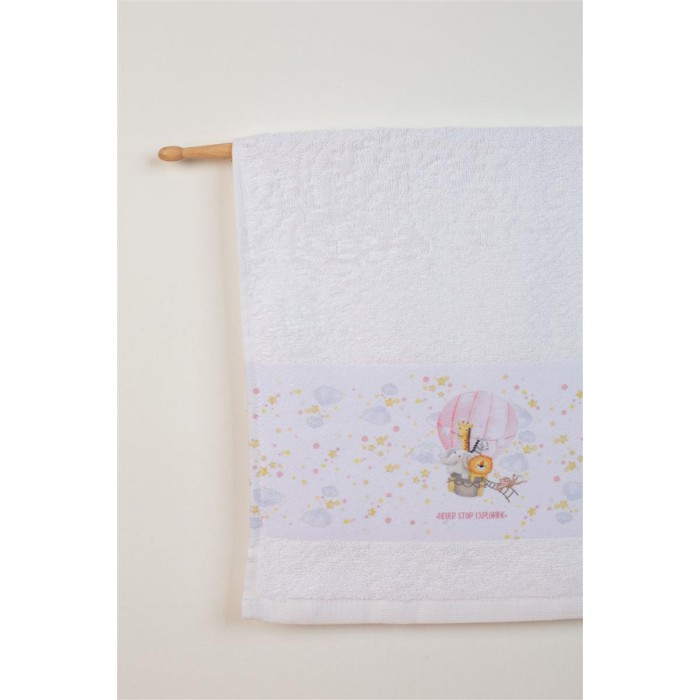 Ballon White 2 Piece Towel Set