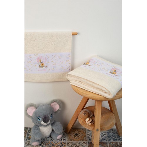 Set of Towels 2 Pcs Ballon Ekru