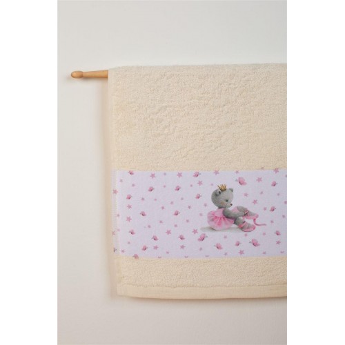 Ballerina Ecru Towel Set 2 Pcs