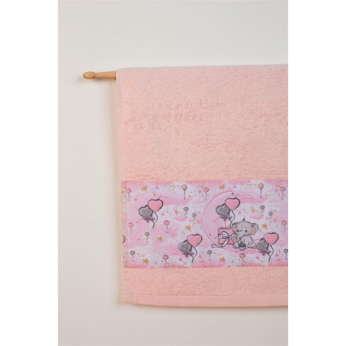 Towel Set 2 Pcs Elephant Pink