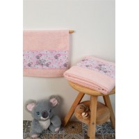 Towel Set 2 Pcs Elephant Pink