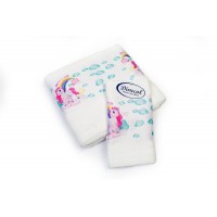 Towel Set 2 Pcs Magic Unicorn White