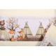 Set of 2 Pcs Towels Forest Animals Ecru