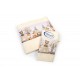 Set of 2 Pcs Towels Forest Animals Ecru